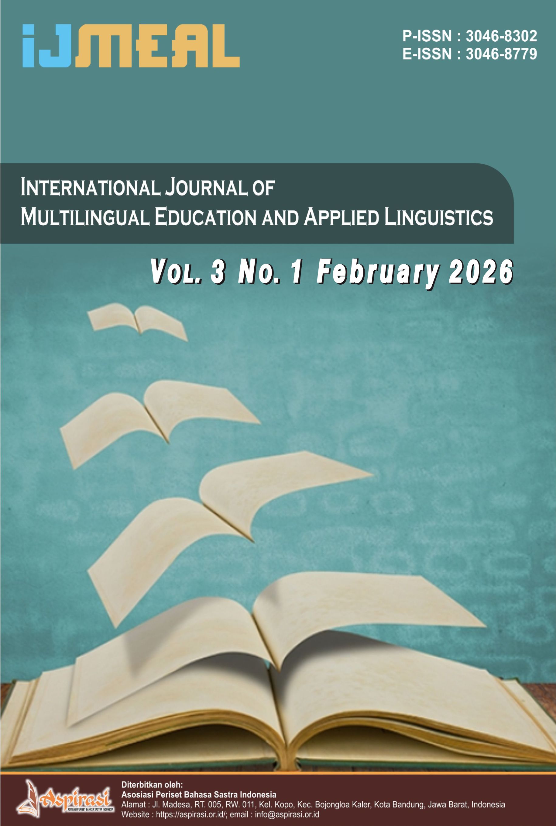 					View Vol. 3 No. 1 (2026): International Journal of Multilingual Education and Applied Linguistics
				